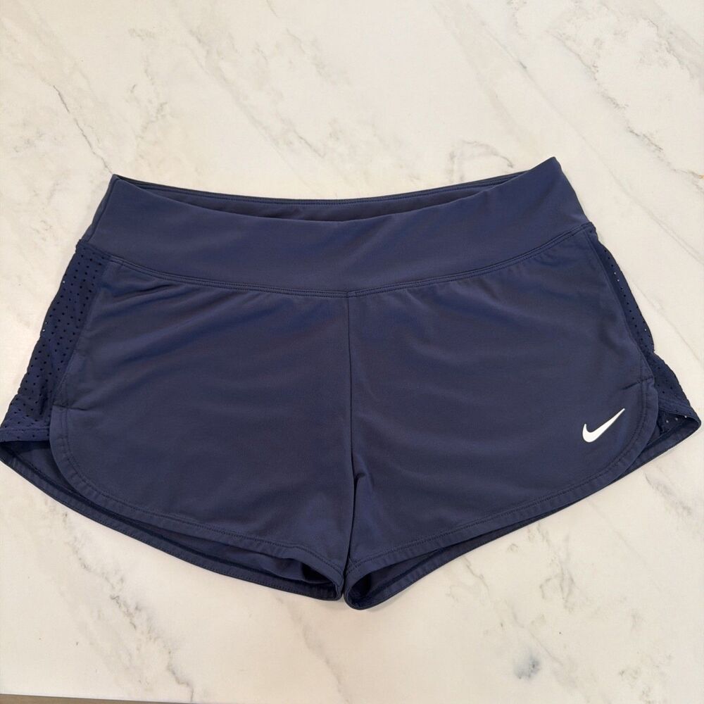 Nike Women's Sportswear Fit Training Shorts Navy S Running Gym Sporty